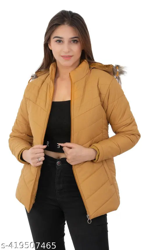 Nylon Hiwadi jacket for women and girls, solid color with long sleeves