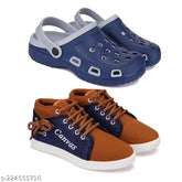 Waterproof EVA slides for Boys, colorblocked net design, lightweight and breathable, daily wear slippers pack of 2