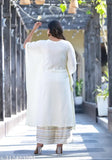 Attractive Women's Rayon Kaftan & Palazzos Set, printed net design, S-XXL sizes