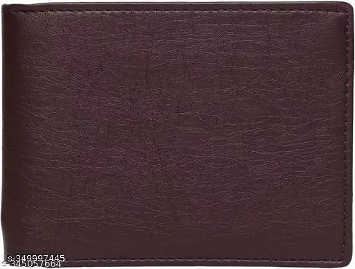 Men's beige artificial leather wallet, 9 card slots, textured net pattern, PU material