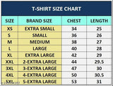 Printed Men Round Neck Cotton T-Shirt, short sleeves, very soft and comfortable, size M (39 in chest, 27 in length), made in India
