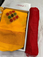 Georgette Bandhani saree with running blouse, Indian designer party wear, soft and pure for festive occasions