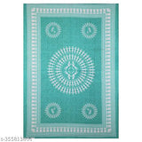 White and botanical-patterned 100% cotton single bedsheet with matching pillow cover, ideal for summer - VNV Creation, India origin