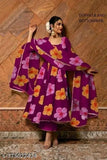 Trendy printed Georgette women's gown, size S-XXXL, India origin