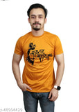 Comfy glamorous men's polyester short-sleeve t-shirt, printed design in 170 GSM fabric, premium quality for a smarter look