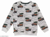 Vibrant printed cotton sweatshirt for boys, aged 2-14 years, available in multiple sizes and designs. Indian-origin fashion wear