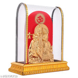 Glass Radha Krishna ji ki Murti Idol (10cm x 13.5cm), Indian decor for home and office