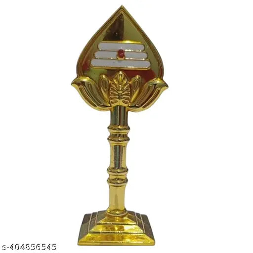 Gold color Muruganvel Vel Muruga vel Vel Idol Figurine for car dashboards, Pooja room & office tables, Size 4 inches
