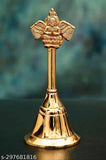 Poly Resin Adi Shankara family Pooja Idols: Shiv Shankar & Vishnu Lakshmi Ji, 5" tall Indian home decor showpiece with free 3" ghanti bell