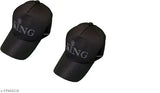 Cotton King cap combo (Ruber Print), printed pattern, stylish baseball cap pair from India