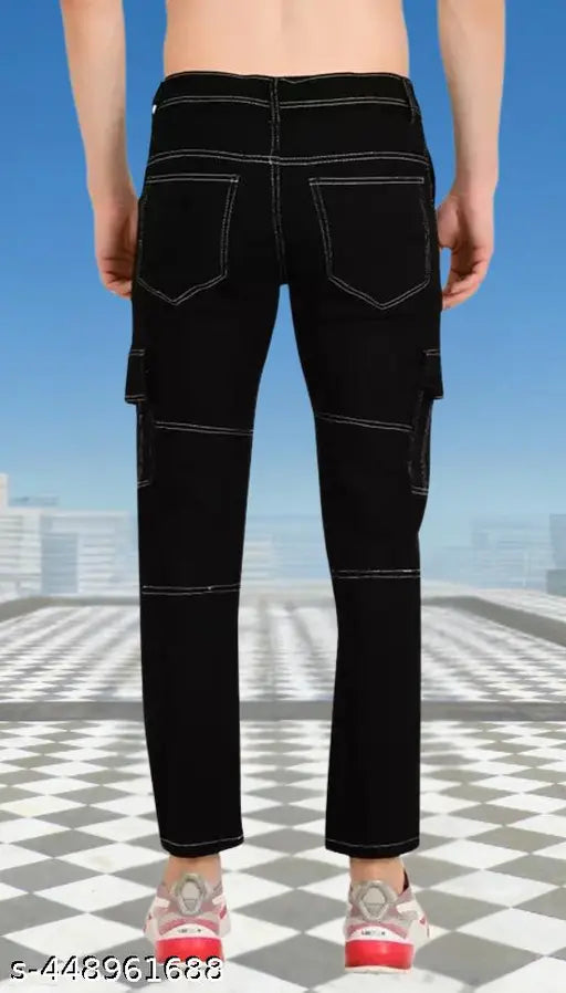 Black denim baggy jean by Rusticblooms, stylish and comfortable fit for women in sizes 26, 28, 30, or 32 (waist 26-34in, hip 28-34in, length 39in)