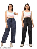 Real Basics women's cotton all-over printed maxi pyjamas (pack of 2), perfect for everyday lounge wear