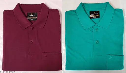 Light weight cotton half sleeve green t-shirt with pocket, premium quality, India origin