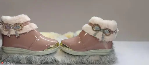 Synthetic leather party shoes girls, solid pattern with zip net detail, comfortable sizes from 12-10 years