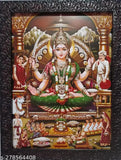 Synthetic resin Goddess Santoshi Mata photo frame, 13x10 inch for pooja, Indian indoor decor