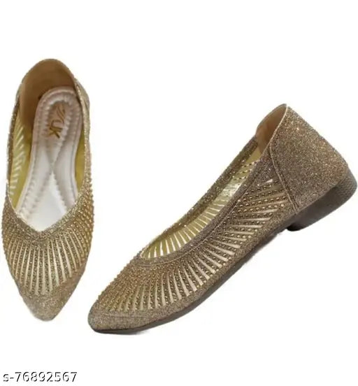 Synthetic leather trendy fashion belly for women, comfortable slip-on in various sizes (IND-3, IND-4, IND-5, IND-6, IND-7, IND-8, IND-9), made in India