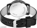 Stylish black dial silicon strap watch combo with black cotton Ediko cap and sunglasses for men and boys on display