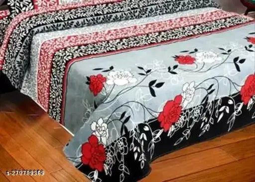 140 TC polycotton floral double bedsheet pack of 3 - soft, skin-friendly, summer-ready, India-made