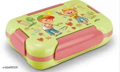 Steel More Meal Small Tiffin Box 600ml with 120ml container & spoon, vibrant design for kids lunchboxes