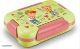 Steel More Meal Small Tiffin Box 600ml with 120ml container & spoon, vibrant design for kids lunchboxes