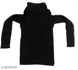 Winter woolen high neck sweater pack 3 for baby boys and girls, solid pattern in soft wool. Comfortable clothing for winters, suitable for infants and toddlers aged 2 months to 4 years. Made in India