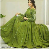 lc hit green embellished long sleeve shirt, vibrant fashion piece from India