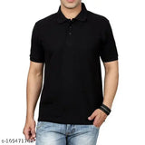 Black cotton short sleeve solid Urban Fashion T-shirt, XL size for men on mannequin
