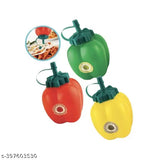 Multicolor portable sauce bottle set of 3 for ketchup, vinegar, oil - easy-squeeze design, ideal for kitchen gadget use, India-made