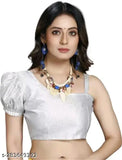 Handmade Aari work Georgette cut saree with faux plastic mirror work, solid net blouse for Indian party wear