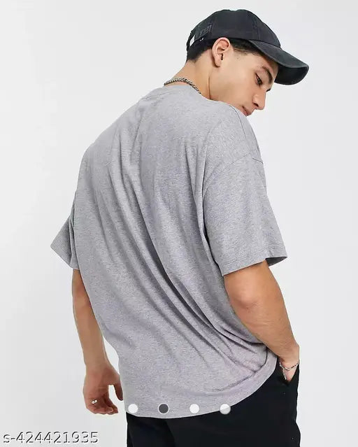 Large cotton Damn Gud men's branded oversized T-shirt with printed design, best quality from India