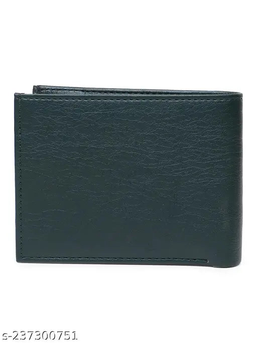 Tan faux leather wallet for men, 8 card slots, travel-friendly, casual evening party wear