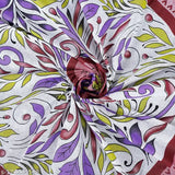 Ethnic motif printed, 144 TC cotton single bedsheet with pillow cover by E ELMA, ideal for summer adult use. Made in India