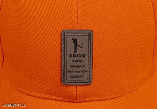 Stylish men's cotton baseball cap, solid pattern, onesize, made in India