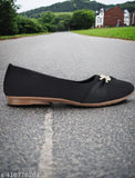 Maroon synthetic ballerinas for women - solid design in sizes IND-4, IND-5, IND-8