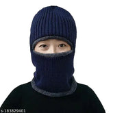 Fur-lined unisex monkey beanie cap (Spandex Cotton), warm, breathable, windproof - Indian made