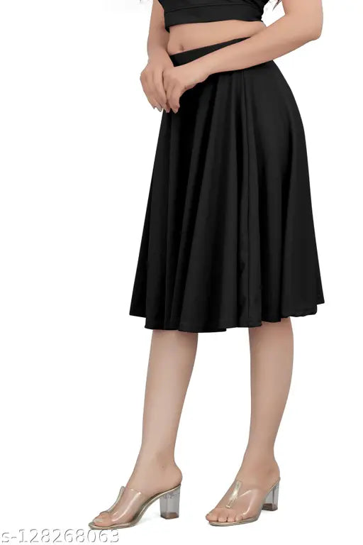 Pure Lycra Cotton Blend knee-length western skirt, solid contrast striped bodycon design, soft, stretchable, comfortable wear, vibrant color for modern wardrobe