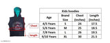 Kid sleeveless cotton hoodie, printed with anti-bacterial properties for kids aged 4-5 years