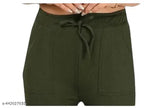 Cotton-lycra solid net women's trousers - elegant style, Made in India