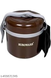 Multi-color EUROWARE electric lunch box set, microwave safe for packaged meals, aluminum and plastic containers