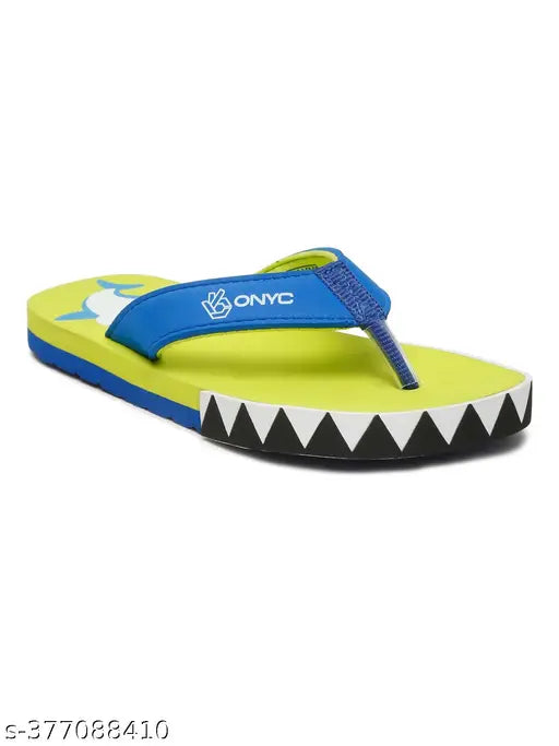 Blue EVA Shark flip-flops for kids (Unisex), cartoon character design, summer wardrobe essential
