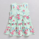 Cotton floral print frock & shrug (6-12M, 12-18M) - Adorable Indian kids' dress for parties