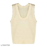 Multicolor sleeveless wool sweater vest for kids, 0-6M to 5-6Y sizes