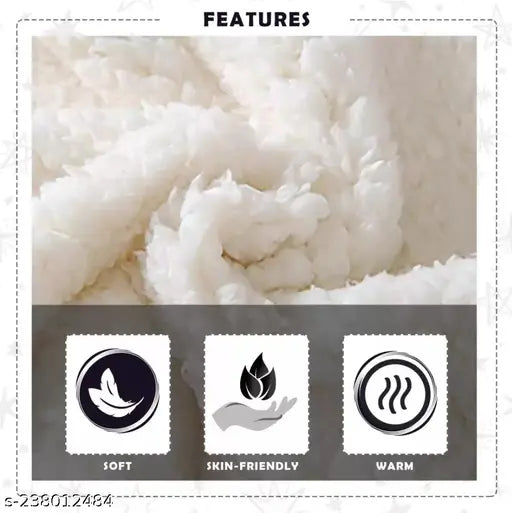 Microfiber hooded newborn baby blanket by BRANDONN, free size (27x28 inches), made in India