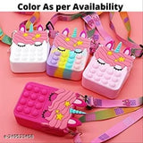 Unicorn ABS net bottle with pop pit bag (1pc), vibrant and fun, perfect for parties (India)