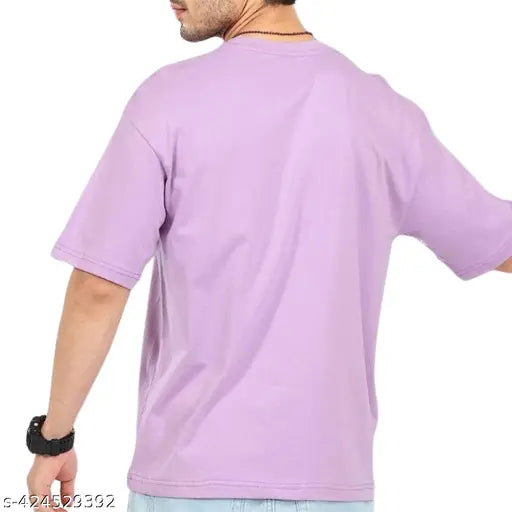 Four Brother oversized cotton blend T-shirt, printed pattern for men, soft and breathable