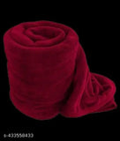 Maroon fleece single bed blanket, soft and warm from RICHLINEN for cozy comfort
