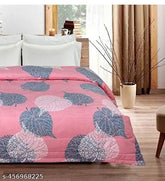 Pink cotton-blend reversible comforter, 90x95 inch, Shree Raghav's double bed for a beautiful room - India