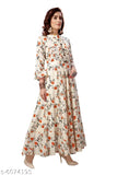 Madhuram Textiles Rayon Anarkali Kurta, printed, boat neck, 3/4 sleeves, perfect for party wear and long design kurtis