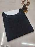 Embroidered net kurtis for women, three-quarter sleeve, Indian traditional festive daily and office wear