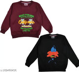 Flawsome Comfy cotton blend girls' hoodie with pocket, soft and warm for winter wear in 3-4, 5-6, 7-8 years sizes